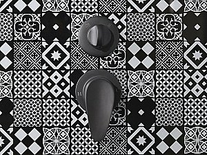 Душевая кабина Esbano Elegancia ESB-90CKR 90x90 стекло прозрачное/профиль черный купить в интернет-магазине Sanbest