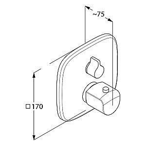Термостат для душа Kludi Ameo 418300575 купить в интернет-магазине сантехники Sanbest