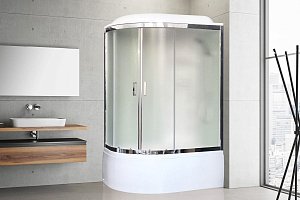 Душевая кабина Royal Bath RB8120BK3-WC-CH 120x80 профиль хром/стекло матовое купить в интернет-магазине Sanbest