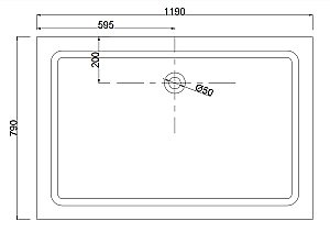Душевой поддон Taliente PTA-0812 120х80 белый купить в интернет-магазине Sanbest