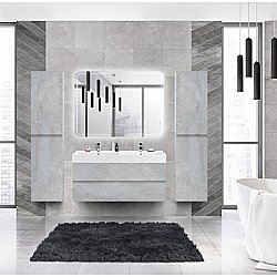 Тумба с раковиной Cezares Molveno 46 120 Beton для ванной в интернет-магазине Sanbest