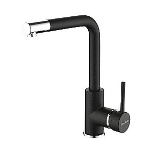 Смеситель для кухни Paulmark Honner Ho212018-BLM Черный купить в интернет-магазине сантехники Sanbest