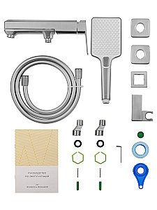 Смеситель для ванны с душем WONZON & WOGHAND DIAMOND, Брашированный никель (WW-88639011-BN) купить в интернет-магазине сантехники Sanbest