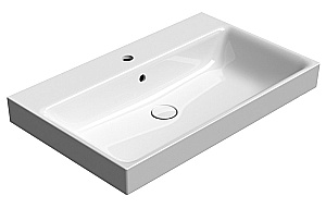 Раковина GSI NUBES 80 9622111 белая глянцевая купить в интернет-магазине Sanbest