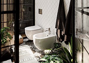 Унитаз подвесной Aquatek Европа AQ1900T-00 белый, с крышкой микролифт, безободковый, слив-торнадо купить в интернет-магазине Sanbest