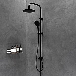 Душевая система Damixa Origin Bit 977700300 черная матовая купить в интернет-магазине сантехники Sanbest