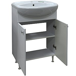 Тумба с раковиной Loranto Моника New CS00076238 50 раковина Арго 50, белая для ванной в интернет-магазине Sanbest