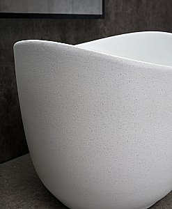 Раковина накладная Gid Creativo 36 N9303wg 51221 белая матовая, белый графит купить в интернет-магазине Sanbest