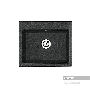 Мойка для кухни Акватон Делия 60 1A715232LD210 графит купить в интернет-магазине сантехники Sanbest