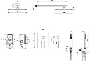 Душевая система Aquatek Либра AQ1672CR хром купить в интернет-магазине сантехники Sanbest