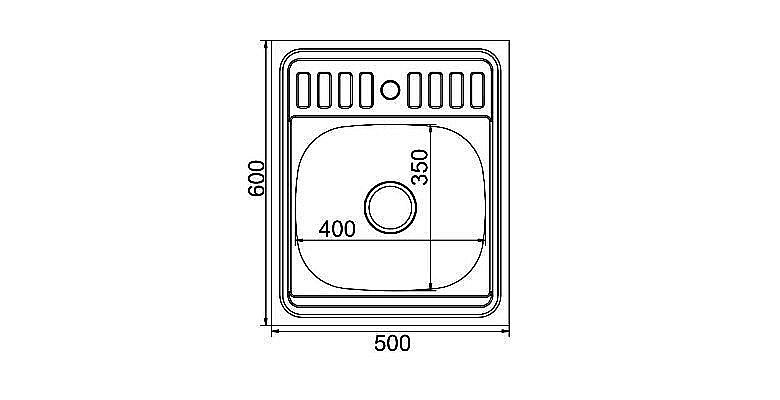 Мойка кухонная MIXLINE ML 527975 хром купить в интернет-магазине сантехники Sanbest