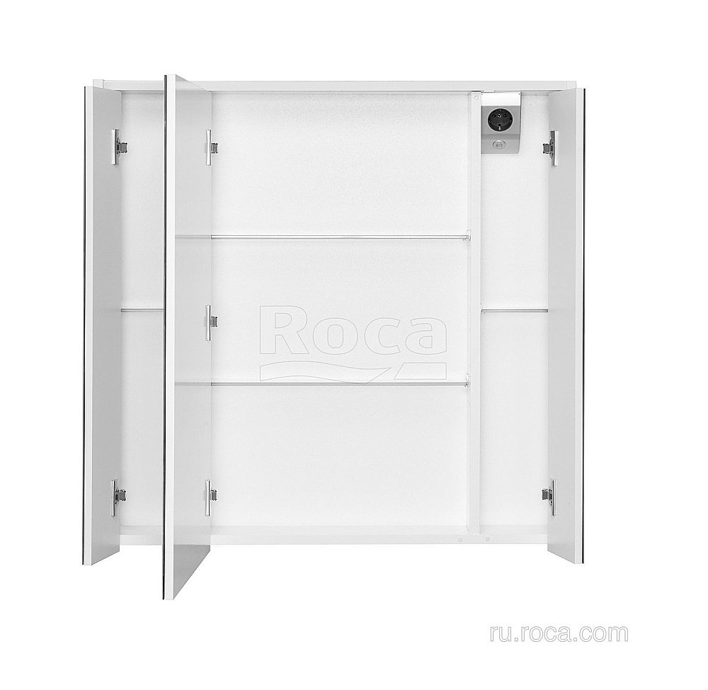 Зеркальный шкаф Roca Ronda ZRU9303009 80 белый матовый/бетон купить в интернет-магазине сантехники Sanbest