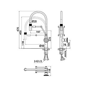 Смеситель для кухни IDDIS Grange GRAGMFLi05 купить в интернет-магазине сантехники Sanbest