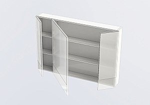 Зеркальный шкаф Aquanet Верона 100 белый купить в интернет-магазине сантехники Sanbest