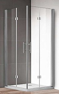 Душевой уголок Cezares Eco 88x88 ECO-O-AS-2-90-C-Cr стекло прозрачное/профиль хром купить в интернет-магазине Sanbest