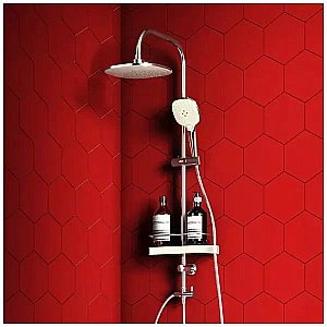 Набор смесителей с душевой колонной Dorff Prime D4094030 хром купить в интернет-магазине сантехники Sanbest