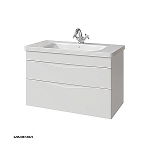 Тумба с раковиной Caprigo Lento 90 два ящика, цвет на выбор для ванной в интернет-магазине Sanbest