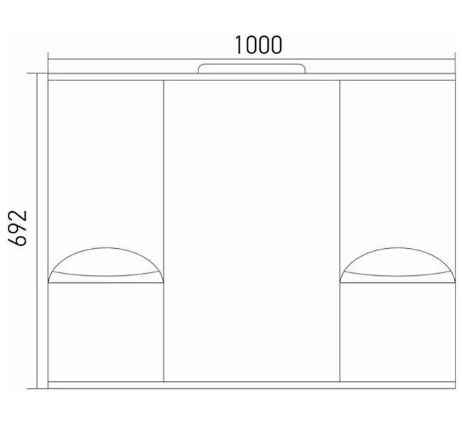 Зеркало со шкафом MIXLINE Этьен 540871 100 белый в ванную от интернет-магазине сантехники Sanbest