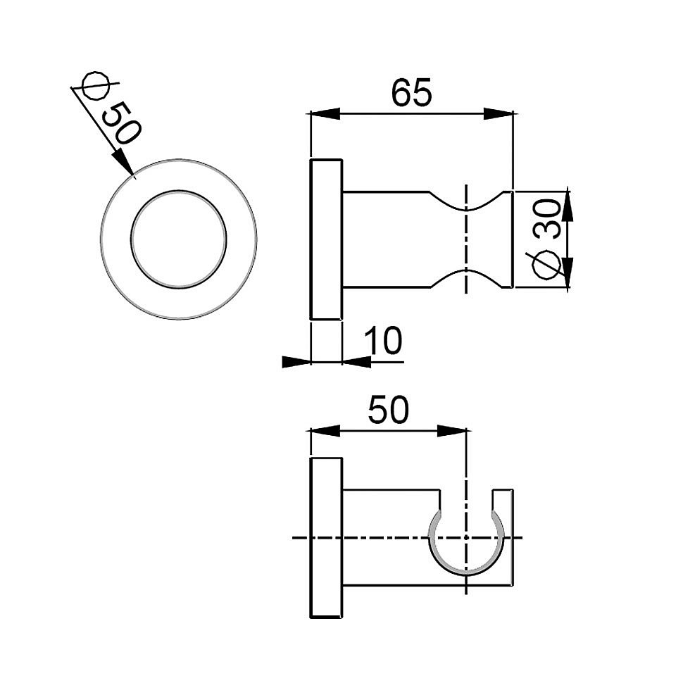 Держатель ручного душа Paini 53CR186TT хром купить в интернет-магазине сантехники Sanbest