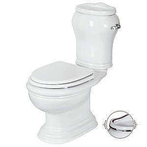 Унитаз Migliore Milady 31736 белый/декор платина D2 купить в интернет-магазине Sanbest