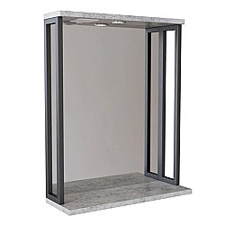 Зеркало Mixline БРУКЛИН 543940 60 бетон в ванную от интернет-магазине сантехники Sanbest