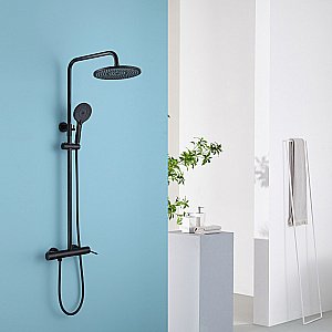 Душевая система Abber EMOTION AF8816B черная матовая купить в интернет-магазине сантехники Sanbest