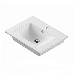 Тумба с раковиной Comforty Модена М 00-00001642 60 белая матовая для ванной в интернет-магазине Sanbest