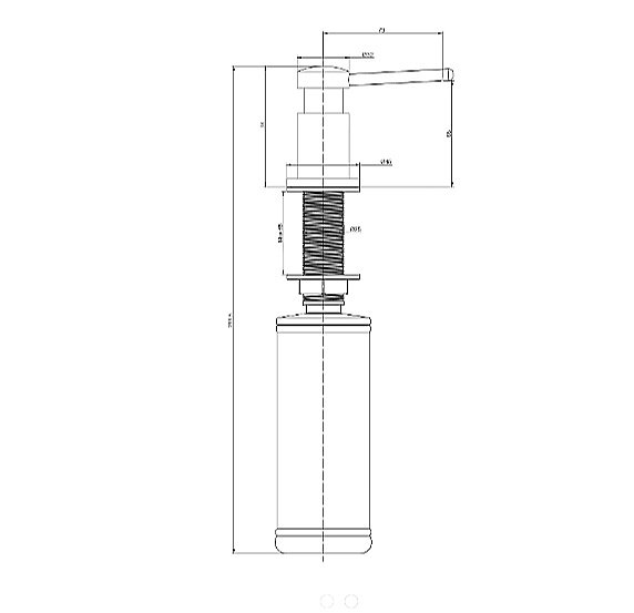 Диспенсер Paulmark Brevit D005-LG светлое золото купить в интернет-магазине сантехники Sanbest