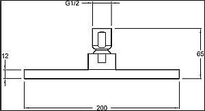 Верхний душ Jacob Delafon KATALYST E13695-CP купить в интернет-магазине сантехники Sanbest