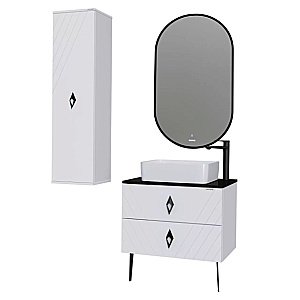 Пенал Grossman Вива 35 303511 белый для ванной в интернет-магазине сантехники Sanbest