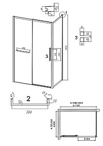 Душевой уголок Grossman Style 120.K33.05.1380.10.02 130x80 стекло шиншилла/профиль хром купить в интернет-магазине Sanbest