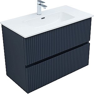 Тумба с раковиной Aquanet Джейн 90 313303 маренго для ванной в интернет-магазине Sanbest