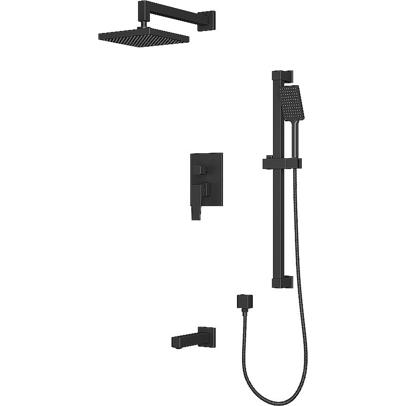 Душевая система Rush Thira TR3635-60Black черная матовая купить в интернет-магазине сантехники Sanbest