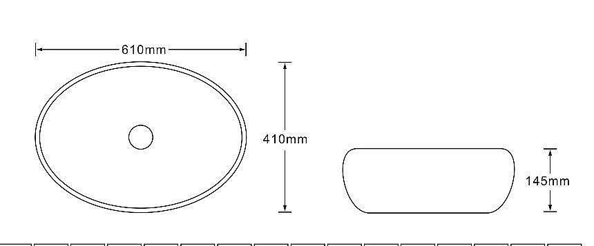 Раковина накладная SantiLine 61 SL-7030 черный мрамор купить в интернет-магазине Sanbest