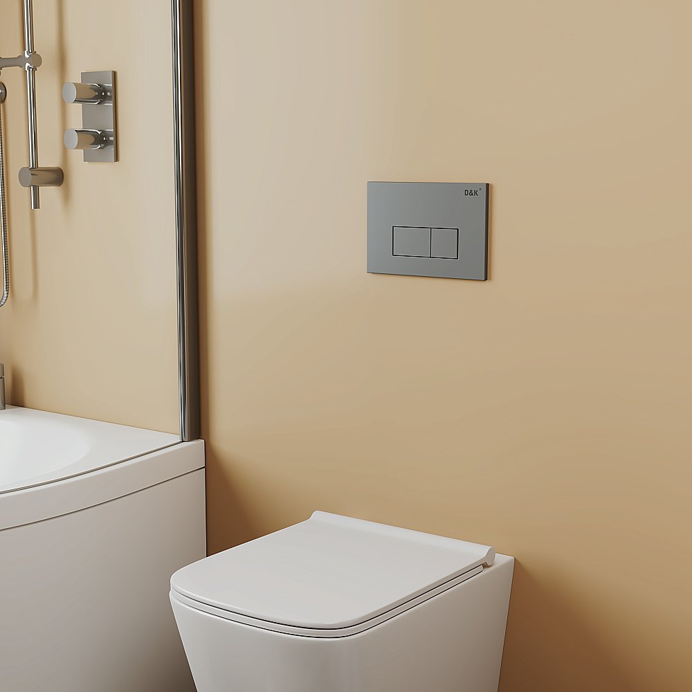 Кнопка для инсталляции D&K Rhein DB1499006 графит купить в интернет-магазине сантехники Sanbest