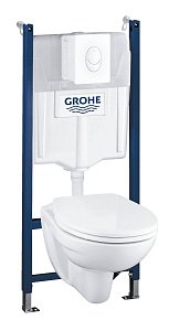 Унитаз подвесной Grohe SOLIDO 39117000 белый купить в интернет-магазине Sanbest