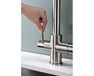 Смеситель для кухни Paulmark Lange La214212-BS брашированная сталь купить в интернет-магазине сантехники Sanbest