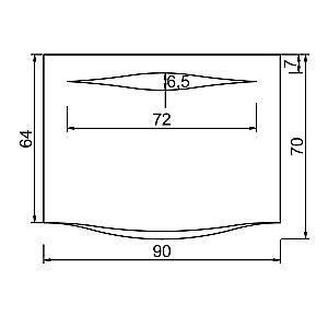Зеркало Aquanet DL-14 в ванную от интернет-магазине сантехники Sanbest