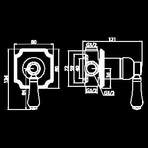 Смеситель для душа Elghansa Terrakotta 34C1186-White белый купить в интернет-магазине сантехники Sanbest