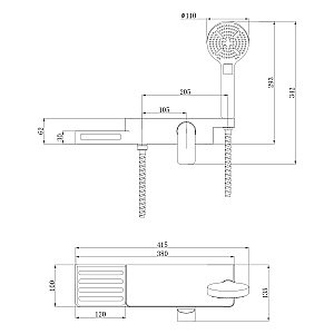 Смеситель для душа Lemark Unibox LM6903CW купить в интернет-магазине сантехники Sanbest