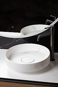 Раковина Boheme Corian 40 801-CLCT Calacatta купить в интернет-магазине Sanbest