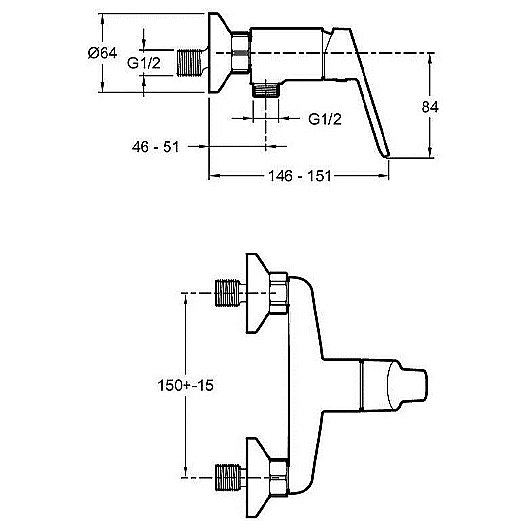 Смеситель для душа Jacob Delafon Aime E29870-BL черный матовый купить в интернет-магазине сантехники Sanbest