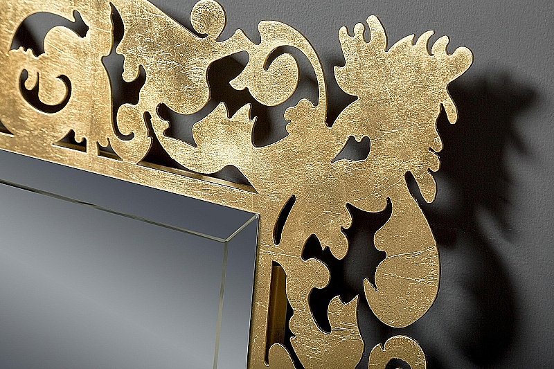 Зеркало Boheme NeoArt Caprice 553 золото поталь в ванную от интернет-магазине сантехники Sanbest