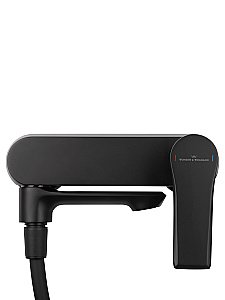 Смеситель для ванны с душем WONZON & WOGHAND BRILLIANT, Черный матовый (WW-88037079-MB) купить в интернет-магазине сантехники Sanbest