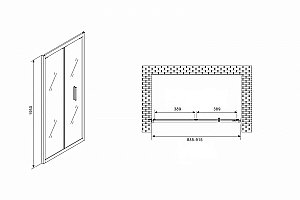 Душевая дверь Abber Sonnenstrand AG07090 90 купить в интернет-магазине Sanbest