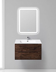 Тумба с раковиной Belbagno ETNA 80 rovere moro для ванной в интернет-магазине Sanbest