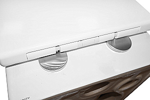 Унитаз подвесной Azario Bonelle AZ-2801E белый, безободковый, с крышкой микролифт, слив торнадо купить в интернет-магазине Sanbest