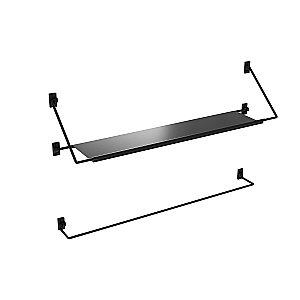 Полка Niagara Nova NG9020B 90 черный матовый купить в интернет-магазине сантехники Sanbest