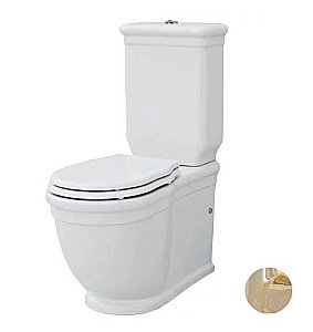 Унитаз напольный Artceram Hermitage HEV006 01 00 золото купить в интернет-магазине Sanbest