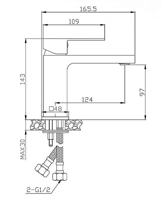 Смеситель для раковины BelBagno ROMANO ROM-LVM-CRM купить в интернет-магазине сантехники Sanbest